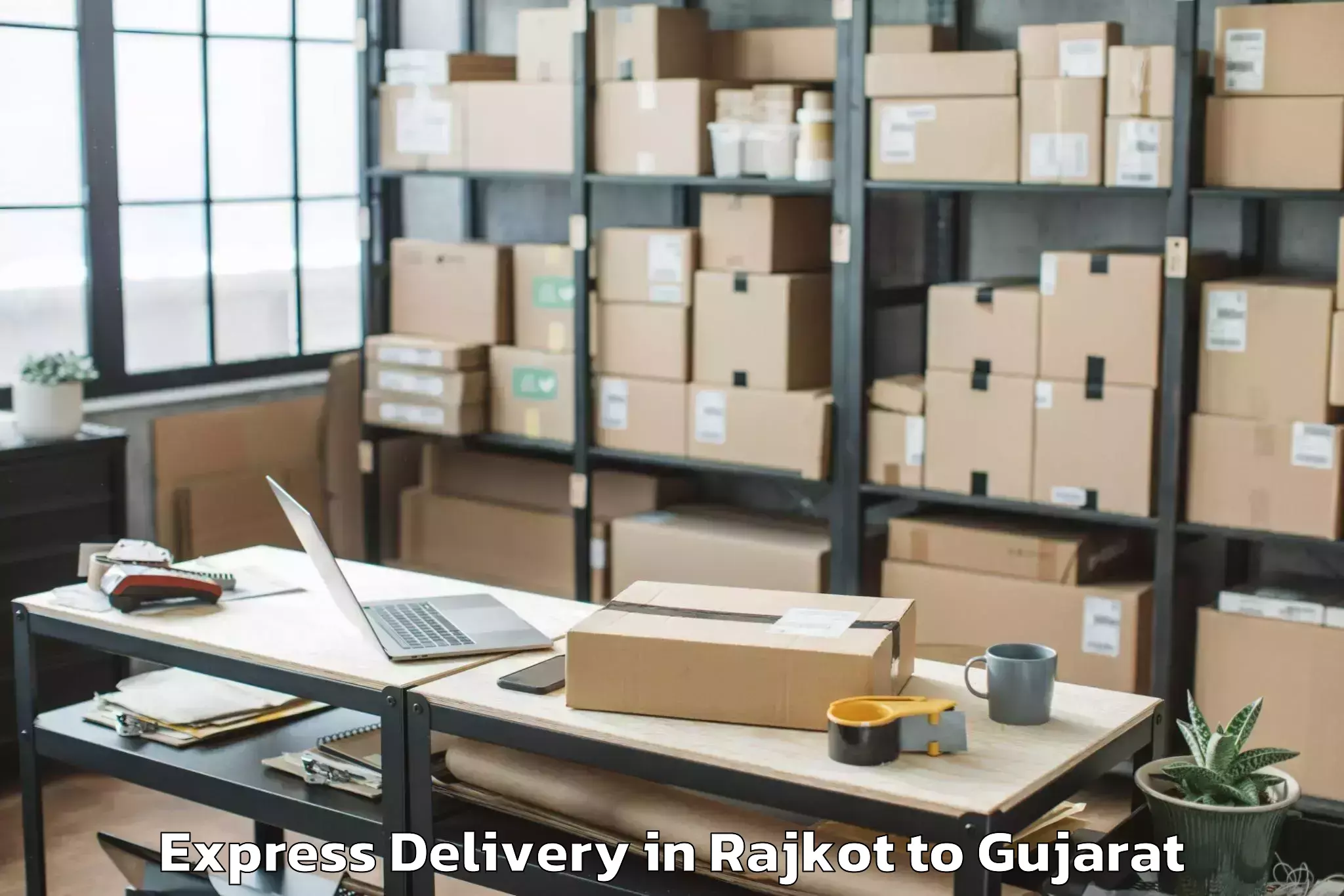 Efficient Rajkot to Udhana Express Delivery